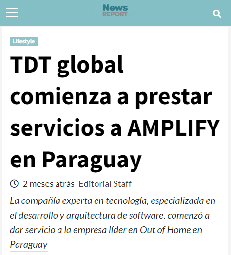 article newsreportmx.com tdt-global-comienza-a-prestar-servicios-a-amplify-en-paraguay